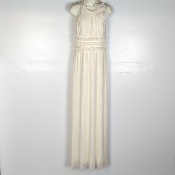 JS Collections Pleated Chiffon Maxi Dress - Picture 1 of 14
